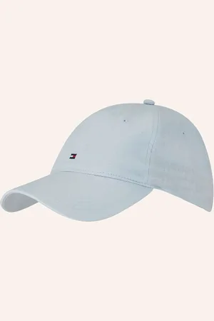 Tommy Hilfiger Lněná Kšiltovka tmavě modrá