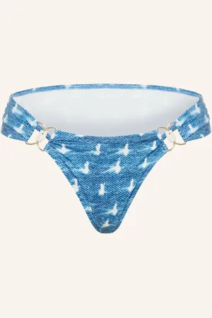 Watercult Basic Bikinové Kalhotky Urban Indigo modrá bílá