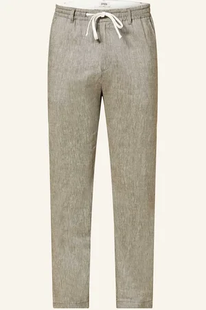 Drykorn Kalhoty Deger V Joggingovém Stylu Regular Fit Se Lnem zelená