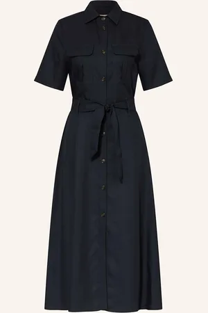 Woolrich Košilové Šaty tmavě modrá