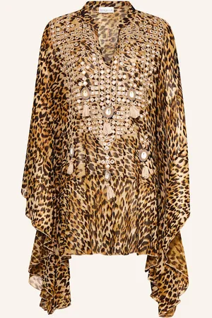 miss june Kaftan světle hnědá černá hnědá