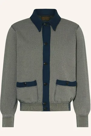Ralph Lauren Mikinová Bunda světle zelená tmavě modrá