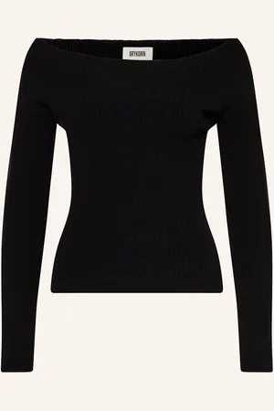 Drykorn Off-Shoulder Tričko Amayla S Dlouhým Rukávem černá