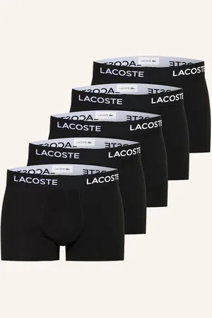 Lacoste Boxerky, 5 Kusů V Balení černá