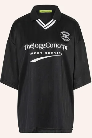 TheJoggConcept Žerzejová Polokošile Jchanan černá