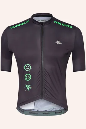 Cafe du Cycliste Café Du Cycliste Cyklistický Dres Fleurette tmavě šedá