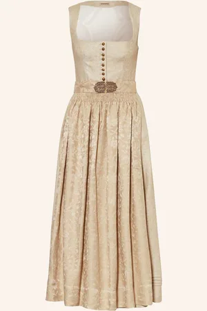 Gottseidank Lněný Dirndl Monika režná krémová