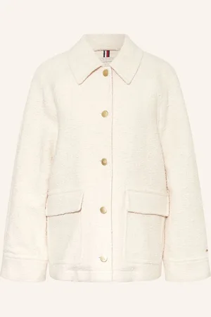 Tommy Hilfiger Bunda Z Buklé krémová