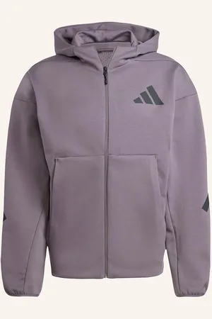 adidas Mikinová Bunda Z.N.E. černošedá