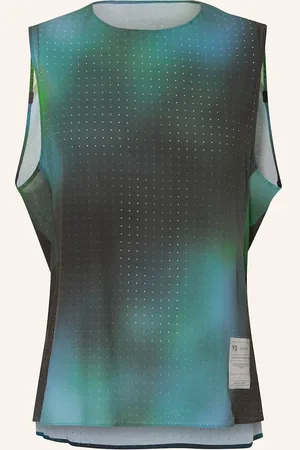 Y-3 Běžecký Top černá zelená modrá
