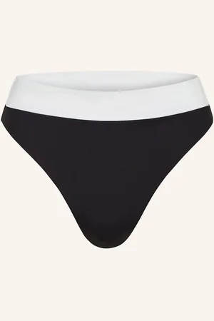 Goldbergh High Waist Bikinové Kalhotky Oceane černá bílá