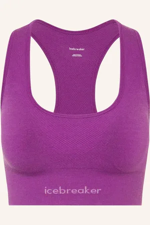 Icebreaker Sportovní Podprsenka 260 Zoneknit Seamless S Merino Vlnou fuchsiová