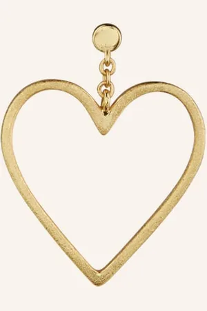 Lulu Copenhagen Visací Náušnice Love Free zlatá