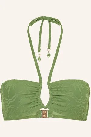 Seafolly Bandeau Horní Díl Bikin Oasis zelená