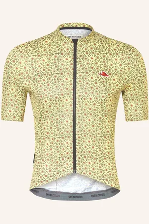 Cafe du Cycliste Café Du Cycliste Cyklistický Dres Fleurette tmavě žlutá olivová
