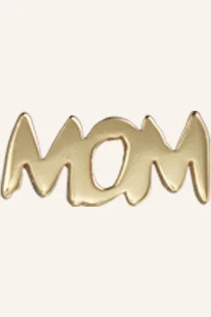 Lulu Copenhagen Puzetové Náušnice Word Mom Ze Stříbra Ryzosti 925 zlatá