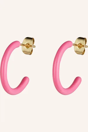Lulu Copenhagen Kreoly Color Hoops růžová