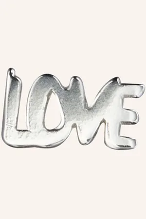 Lulu Copenhagen Puzetové Náušnice Word Love Ze Stříbra Ryzosti 925 stříbrná