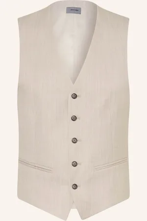 Pierre Cardin Obleková Vesta Hugo Extra Slim Fit béžová