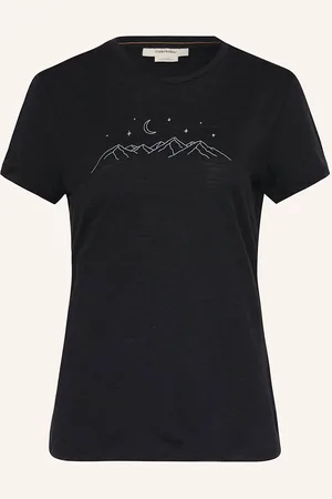 Icebreaker Tričko Merino 150 Tech Lite™ Z Merino Vlny černá bílá
