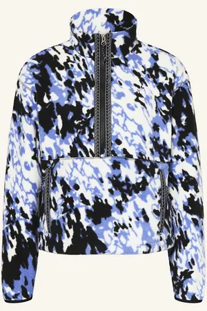 The North Face Fleecový Svetr Troyer černá bílá modrá