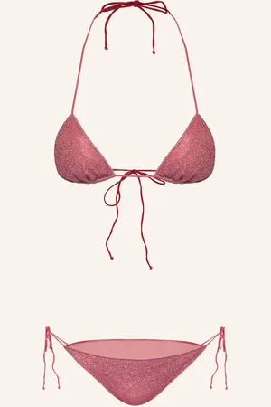 Oseree Bikiny S Trojúhelníkovým Horním Dílem Lumière růžová