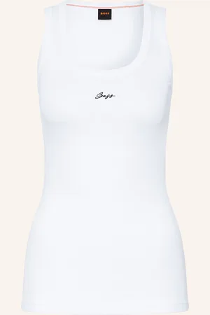 HUGO BOSS Top Ematite bílá