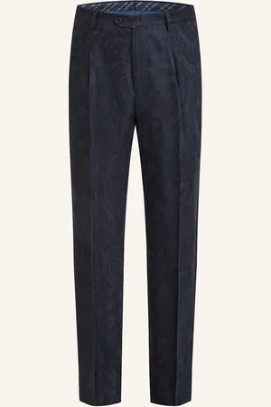 Etro Kalhoty Regular Fit S Příměsí Lnu