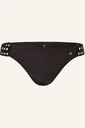 HUGO BOSS Basic Bikinové Kalhotky Eyelet černá