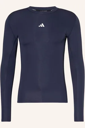 adidas Tričko S Dlouhým Rukávem Techfit Compression Training tmavě modrá