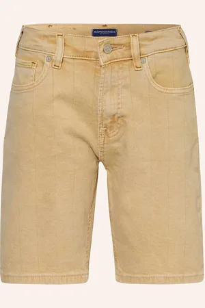 Scotch&Soda Džínové Šortky Loose Fit velbloudí