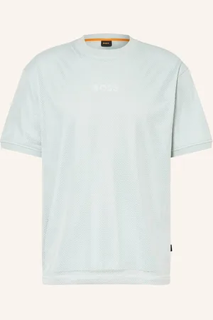 HUGO BOSS Tričko Summer Ze Síťoviny mátová