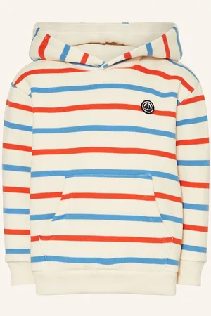 Petit Bateau Mikina S Kapucí režná modrá červená