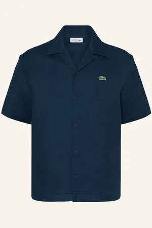 Lacoste Košile Resort Relaxed Fit petrolejová