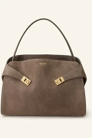 Salvatore Ferragamo Kabelka Přes Rameno Hug tmavě hnědá