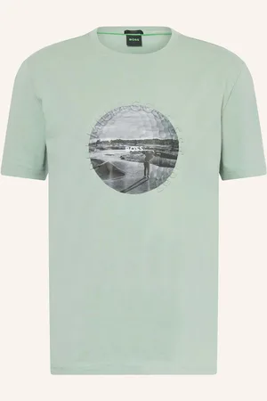 HUGO BOSS Tričko Graphic Heritage zelená