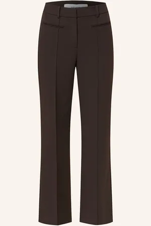 Reiss Bootcut Kalhoty Claude tmavě hnědá