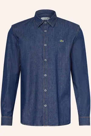 Lacoste Džínová Košile Regular Fit tmavě modrá