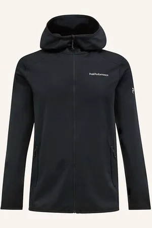 Peak Performance Bunda Midlayer Light Zip Hood černá