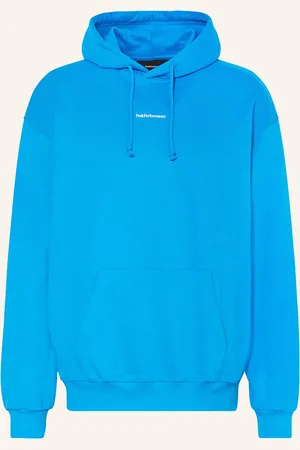 Peak Performance Mikina S Kapucí Original Terry Hood tyrkysová