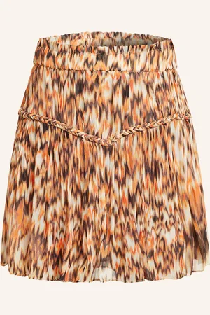 Isabel Marant Sukně Roumi oranžová černá režná