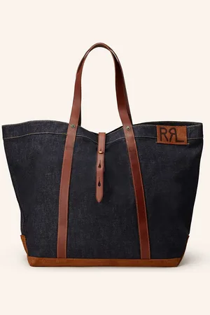 Ralph Lauren Cestovní Taška Howard modrá hnědá
