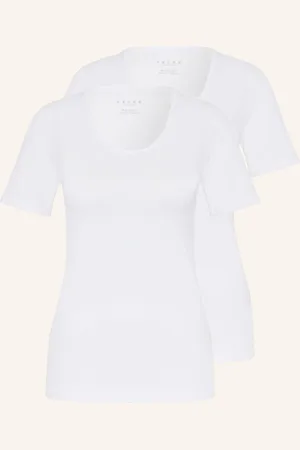 Falke Trička Daily Comfort, 2 Kusy V Balení bílá