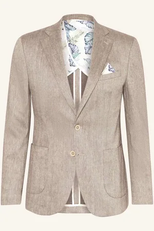 PAUL Oblekové Sako Slim Fit Ze Lnu