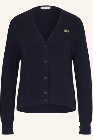 Lacoste Pletený Kardigan tmavě modrá