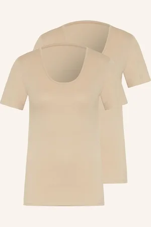 Falke Trička Daily Comfort, 2 Kusy V Balení velbloudí