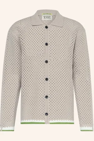 Scotch&Soda Úpletová Košile Regular Fit černošedá