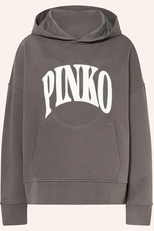 Pinko Mikina S Kapucí Makamba Maglia tmavě šedá