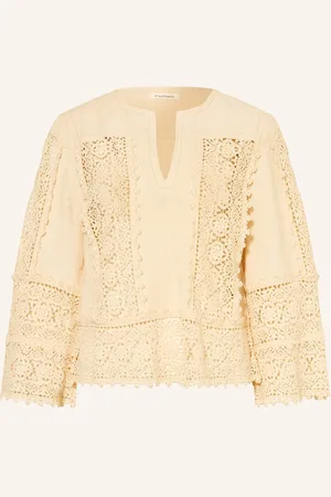 By Malene Birger Halenka Donna Se Lnem A Krajkou krémová