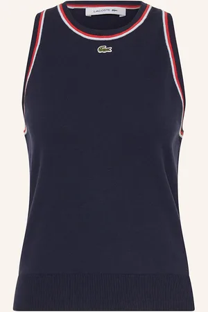 Lacoste Pletený Top tmavě modrá